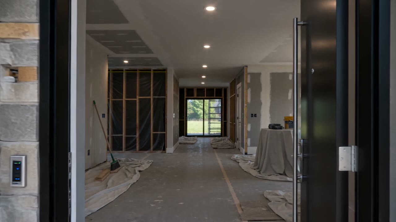 On entre dans la maison — après les travaux